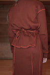 BASERANGE Cotton/Rib Canvas Skirt SKBP-RIB-AU23 Burgundy